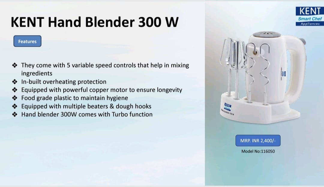 kent hand blender 300 w